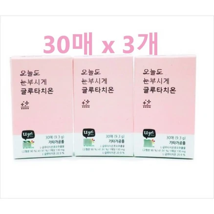 암웨이 nby Nutrilite 오늘도 눈부시게 글루타치온 30매입, 3박스, 10.95g