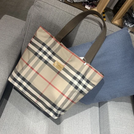 *새롬샵* 체크 와이드 에코백 /숄더백 장바구니