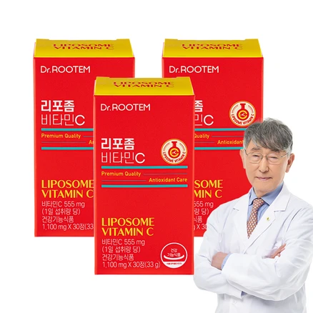 닥터루템 리포좀 비타민c 식약청인증 리포조말 리포좀공법 비타민c 비타민씨 비타민, 3개, 30정