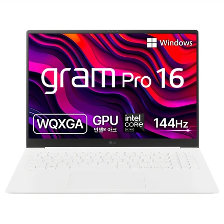 LG전자 그램 Pro 16 코어 Ultra5 인텔 Arc, 에센스 화이트, 256GB, 16GB, WIN11 Home, 16Z90SP-GA5CK