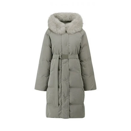 듀엘 [듀엘] 래글런 벨티드 롱 구스 다운 KA_L244PSG051