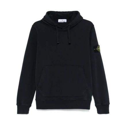 25SS 스톤아일랜드 후드티 와펜 패치 남성 블랙 네이비 6100045 S0051V0020
