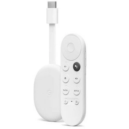 [빠른출고] 구글 크롬캐스트 4K 4세대 chromecast 유튜브 넷플릭스 시청 20년형 음성리모콘, 화이트, 1개