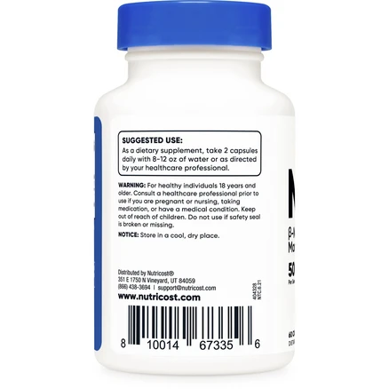 뉴트리코스트 NMN 500mg 캡슐, 60개입, 1개, 60정