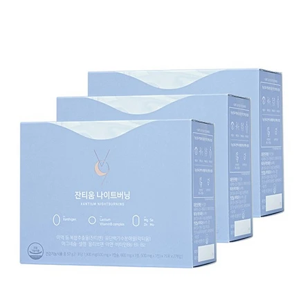 [안국건강] 인생뷰티 잔티움 나이트버닝 30포 3박스 3개월, 57g, 3개