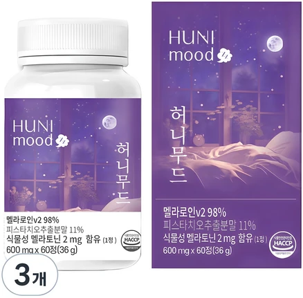 허니무드 영양제, 60정, 3개