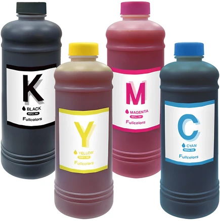 풀컬러즈 캐논 / HP / 삼성 / 엡슨 / LG / 브라더 호환리필잉크 500ml x 4종, 혼합색상, 1세트