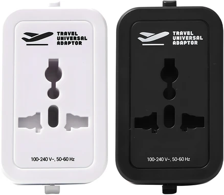 홈플래닛 해외 여행용 멀티 어댑터 2p + 파우치 2p 세트, 1세트