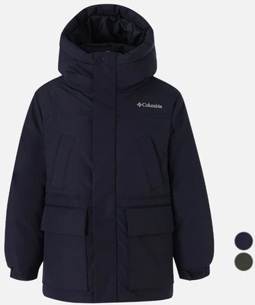 컬럼비아 아동용 멀티 포켓 하프패딩 C54-YKD304