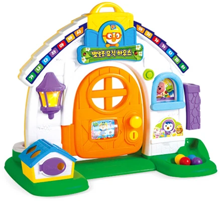 뽀로로 뮤직 플레이 하우스 기타멜로디완구, 혼합색상, 1개