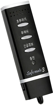 세이프메이트3 전자호루라기 APH-204P 블랙, 1개