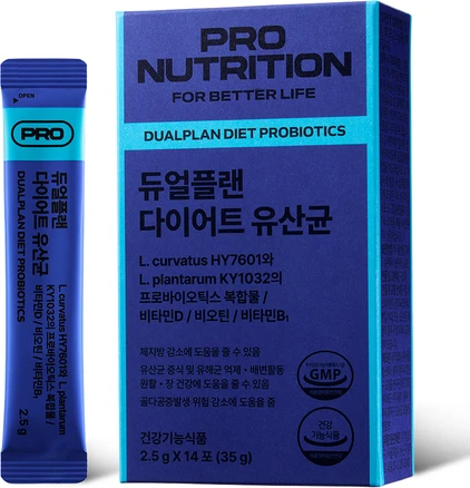PRONUTRITION 듀얼플랜 다이어트 유산균 14p, 35g, 1개