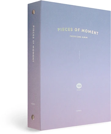아이코닉 모멘트 포토카드 앨범 4단 콜렉트북 바인더, 01Lavender, 40매