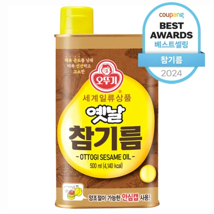 오뚜기옛날 참기름, 500ml, 1개