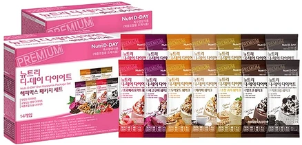 뉴트리디데이 다이어트 단백질 쉐이크 해피믹스 패키지 25g X 14포 2박스, 28개
