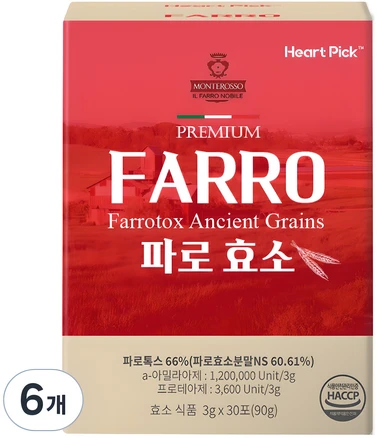 하트픽 파로 효소 분말, 90g, 6개