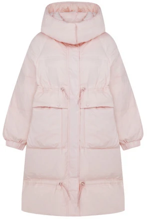 케네스레이디포켓 후드 롱 덕 다운 코트ECDHMK611638339