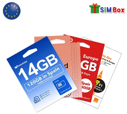 유럽유심 보다폰 무비스타 스페인 오렌지 프랑스 이탈리아 터키 튀르키예 유심칩 인천공항, 1개, 무비스타 50GB 27일(스페인 외 7GB), 27일