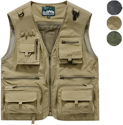 Sevenmoon조끼 야상 슬림 촬영 나시 여름 캐주얼 멀티 포켓 낚시