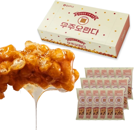 우주오란다 말랑말랑 플레인 강정, 30g, 18개
