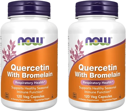 나우푸드 케르세틴 브로멜라인 베지 캡슐, 120정, 2개