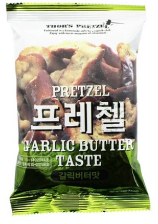 프레첼 갈릭버터맛, 85g, 18개