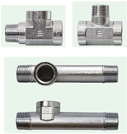 정우 워터햄머 흡수기15A 연결부속 크롬 티, FFM 티, 1개