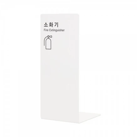 소화기 커버 소화기 거치대 가림막 1460, 1개, 흰색