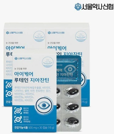 [서울약사신협]아이케어 루테인 지아잔틴, 3개, 30정