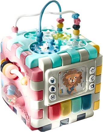 하베브릭스 6 in 1 변신큐브 영아완구, 혼합색상, 1개