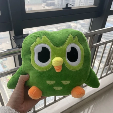 듀오링고 봉제인형 부엉이 요즘 핫한 아이템 듀오 패밀리 인형 녹색 재고 있음, 대형 진공, 그림과 같이, 1개