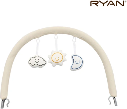 리안드림콧 신생아 아기 침대 전용 모빌 토이바 아이보리 그레이 핑크, 리안드림콧침대모빌-코지베이지, 1개