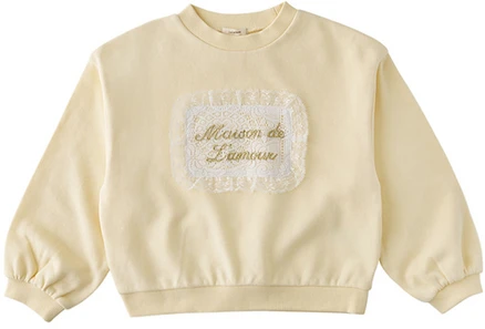 [리틀그라운드9]YE)룰라비-75112-334-04 크롭레터링스웨트셔츠