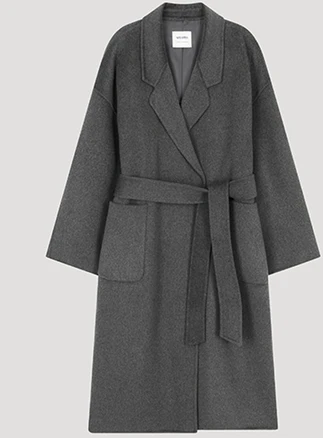 쉬즈미스 울 드롭 숄더 핸드메이드 코트 SWHCTO42050 CH