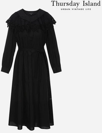 /써스데이아일랜드레이스 카라 롱 원피스(T226MOP159W) 274723