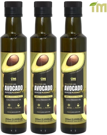 아임 최상급 HASS품종 100% 엑스트라버진 아보카도오일 냉압착, 3개, 250ml