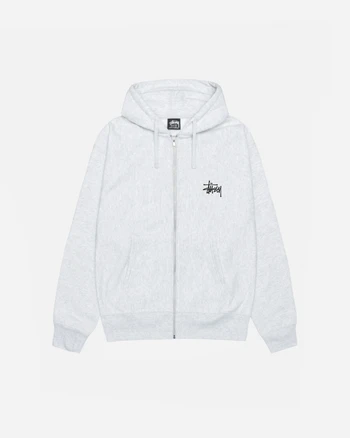 (매장 정품) 남여공용 스투시 베이직 스투시 후드 집업 애쉬 헤더 2024 1975000