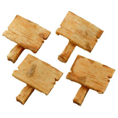 포레스 테라리움 나무무늬 푯말 인테리어소품 4p