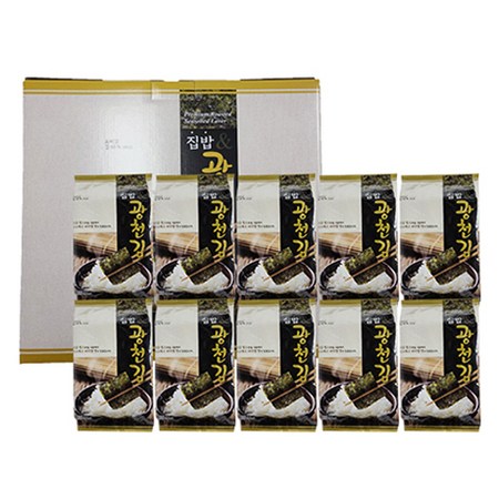 집밥 광천김 12g x 10p 선물세트