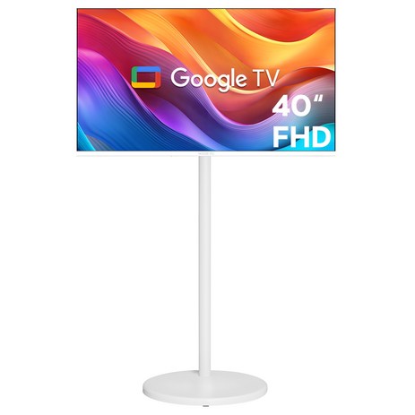 와이드뷰 FHD 화이트에디션 스마트 TV 삼탠바이미세트, 101cm(40인치), GTWV400FHD11(TV), EKWBYME38W(거치대), 스탠드형, 고객직접설치-추천-상품