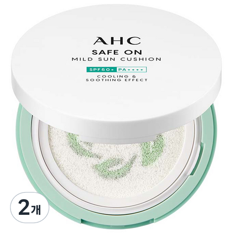 AHC 세이프온 마일드 선쿠션 SPF50+ PA++++, 25g, 2개-추천-상품