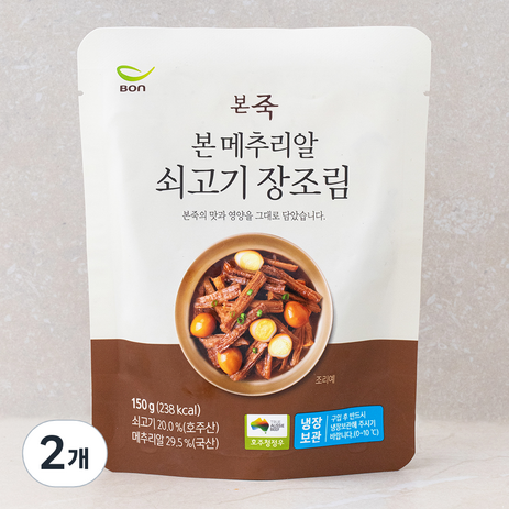 본죽 메추리알 쇠고기 장조림, 150g, 2개-추천-상품