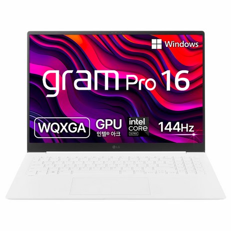 LG전자 그램 Pro 16 코어Ultra7, 에센스 화이트, 256GB, 16GB, WIN11 Home, 16Z90SP-GA7CK-추천-상품