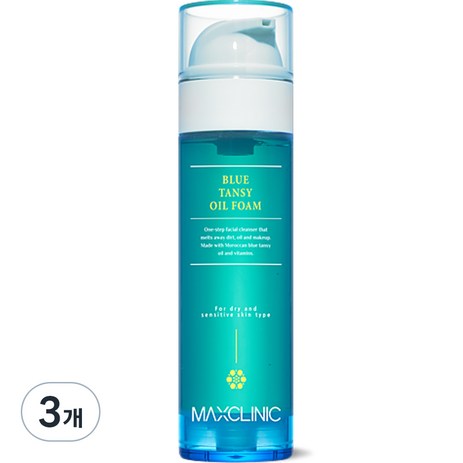 맥스클리닉 블루탄지 오일 폼 클렌저, 110g, 3개-추천-상품