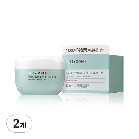 일리윤 히알루론 모이스춰 수분크림, 100ml, 2개-추천-상품