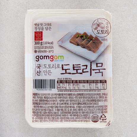 곰곰 국산 도토리로 만든 도토리묵, 300g, 1개-추천-상품