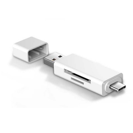 라온 USB 3.0 C타입 카드 리더기, CR-100C, 화이트, 1개-추천-상품