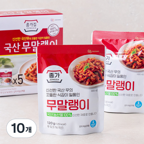 종가 무말랭이, 120g, 10개-추천-상품