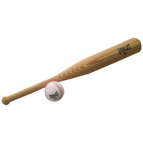 에버라스트 아동용 나무 무늬 폼 야구배트 + 야구공 세트 EVBB-4000, 브라운-추천-상품
