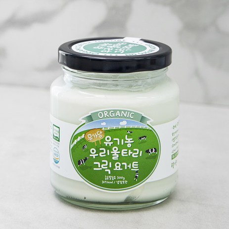 유기농우리울타리 그릭요거트 무가당, 300g, 1개-추천-상품